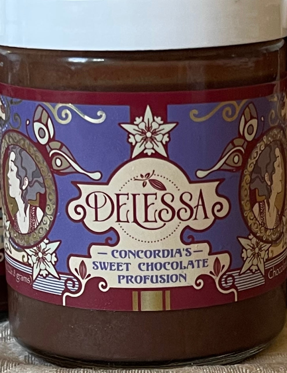 PRE-ORDER: Delessa Chocolate-Hazelnut Spread - Concordia's Sweet Chocolate Profusion (Ships Dec 11-12)