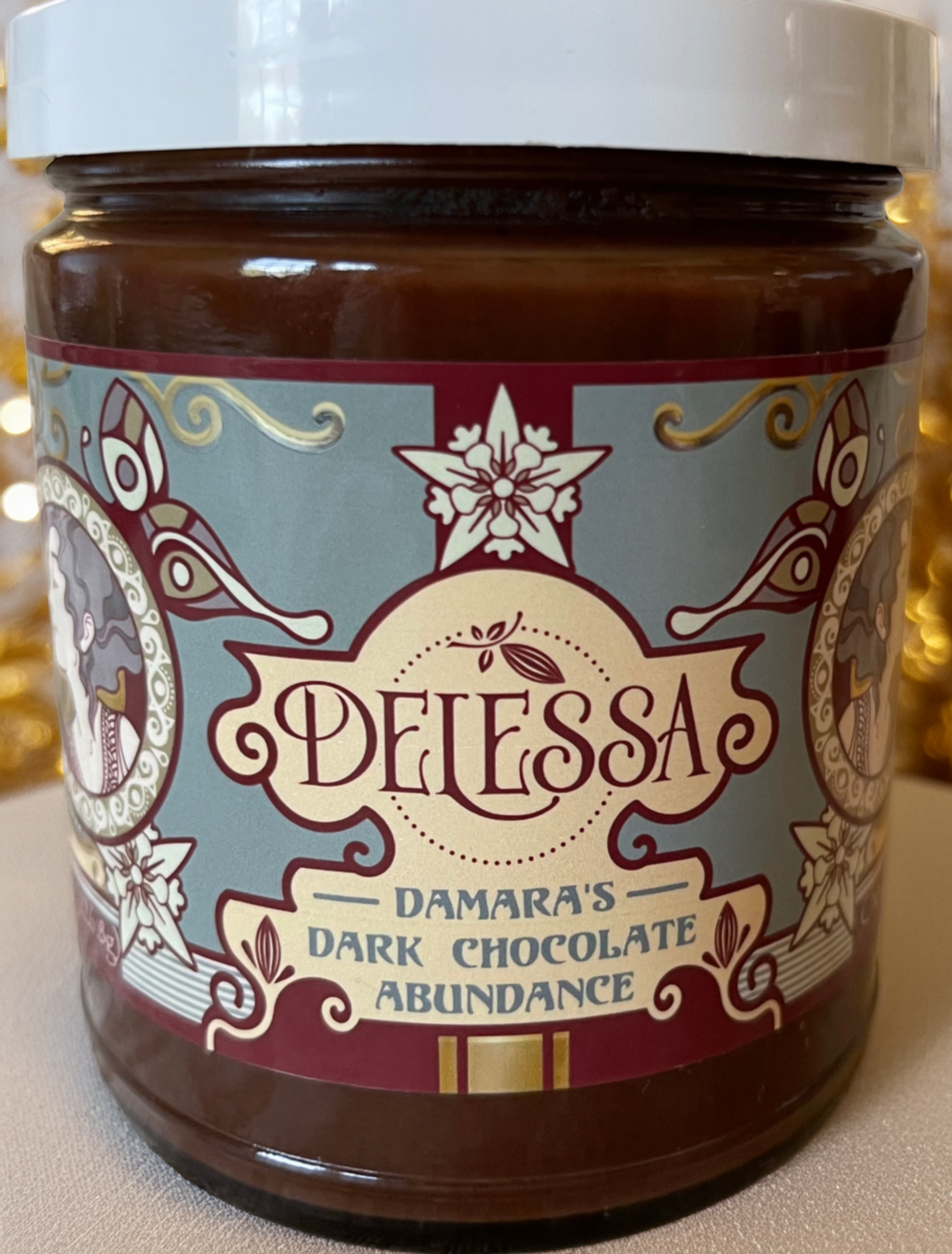 Delessa Chocolate-Almond Spread - Damara's Dark Chocolate Abundance